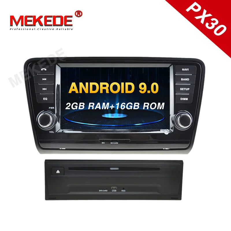 Perfect Android 9.0 8"2din car gps navigation radio coche player for SKODA Octavia 2013-2018 A8 with wifi bluetooth carplay USB navi 0