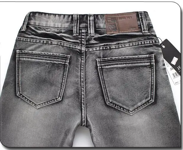 Discount New 2015 famous brand men jeans spring Fashion denim pants men smoke gray straight jeans casual denim trousers jeans for men