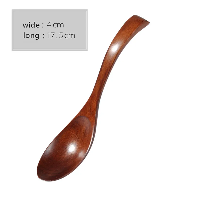

2pcs Wooden Spoon Long Handle Spoon Kitchen Cooking Utensil Tools Rice Dessert Soup-Teaspoon Tableware Kitchen Accessories 9J02