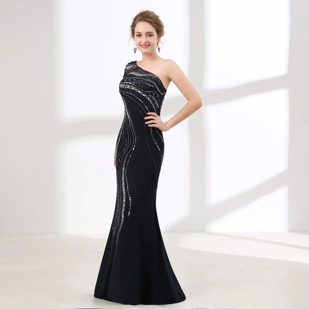 ANTI Luxury Beading Robe de Soiree Evening Dress Long Floor-Length One-shoulder Vestido De Festa Mermaid Formal Dresses Gown ANTI Luxury Beading Robe de Soiree Evening Dress Long Floor-Length One-shoulder Vestido De Festa Mermaid Formal Dresses Gown
