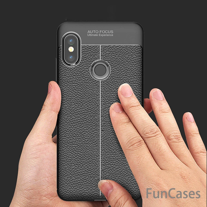 Чехол из ТПУ углеродного волокна для Xiaomi Redmi Note 5 Мягкая силиконовая