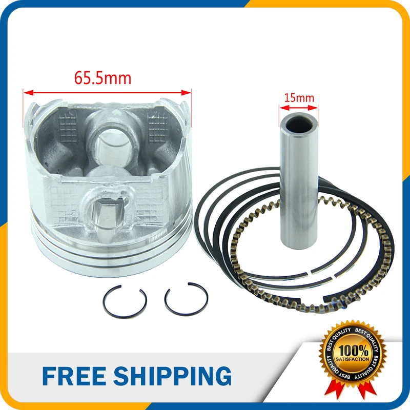 65.5mm Piston 15mm Pin Ring Set for 250cc CB250 Zongshen Loncin Engine