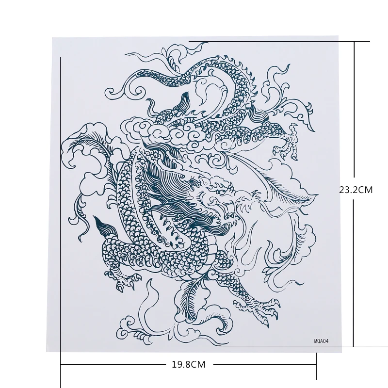 Тату-наклейки с драконом Татуировка Изысканная прочная грудь анти-пот Водонепроницаемый человек украшенный крутой Горячая рука тату стикер