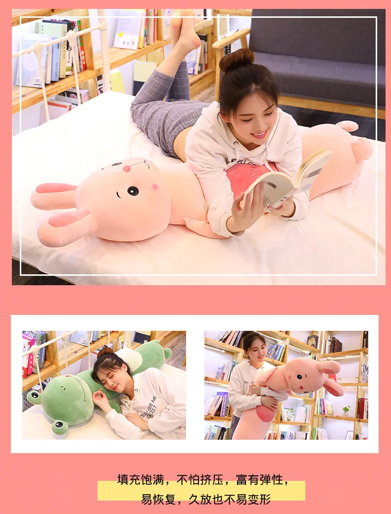 Милые детские куртки с кроликом из мультфильма, плюшевая игрушечная обезьяна длинная подушка программное обеспечение для детей спящая кукла подарок на день рождения для девочки
