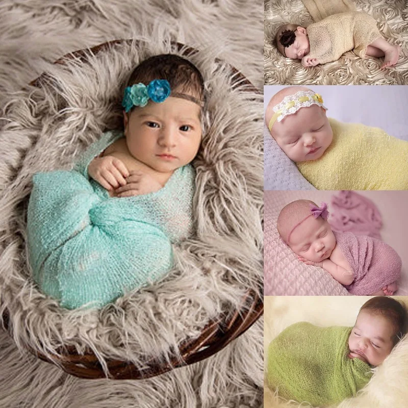 Newborn Photography Props Baby Blanket Swaddling Blanket Infant
