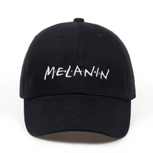 Новинка, унисекс, модная шапка для папы, меланин, вышивка, регулируемые Хлопковые бейсболки женские солнцезащитные шапки, мужские повседневные Шапки