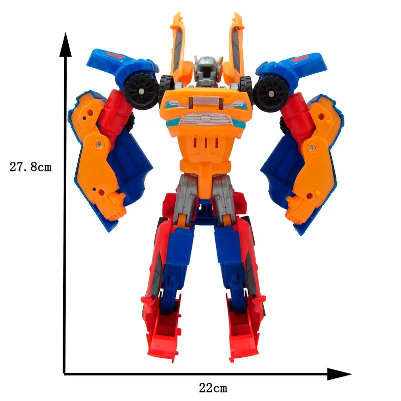 DIY 3 в 1 деформация автомобиля трансформерция фигурка Tobot Робот Игрушки для детей Рождество развивающие игрушки - Цвет: Оранжевый
