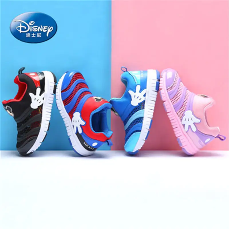 Disney гусеница обувь новая весенняя сетка спортивная обувь девочка-принцесса обувь 26-35