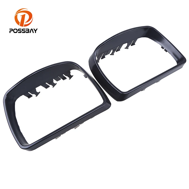 

POSSBAY High Reliability Car Rear-view Mirror frame Cover Auto Side Door Rear View Mirrors Cap For BMW E53 X5 1999-2006