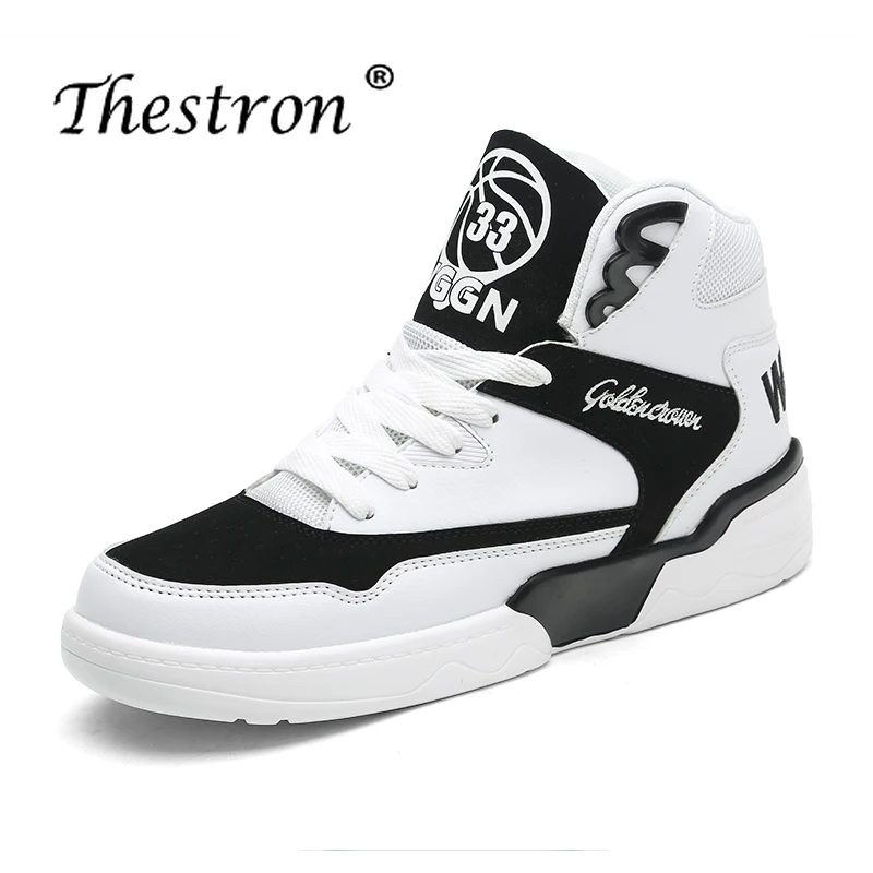 Man Skate Boots Large Size 38-46 High Top Sneakers for Male Black White Men Casual Shoes Spring Autumn Anti-slip Flat Sneakers Man Skate Boots Large Size 38-46 High Top Sneakers for Male Black White Men Casual Shoes Spring Autumn Anti-slip Flat Sneakers