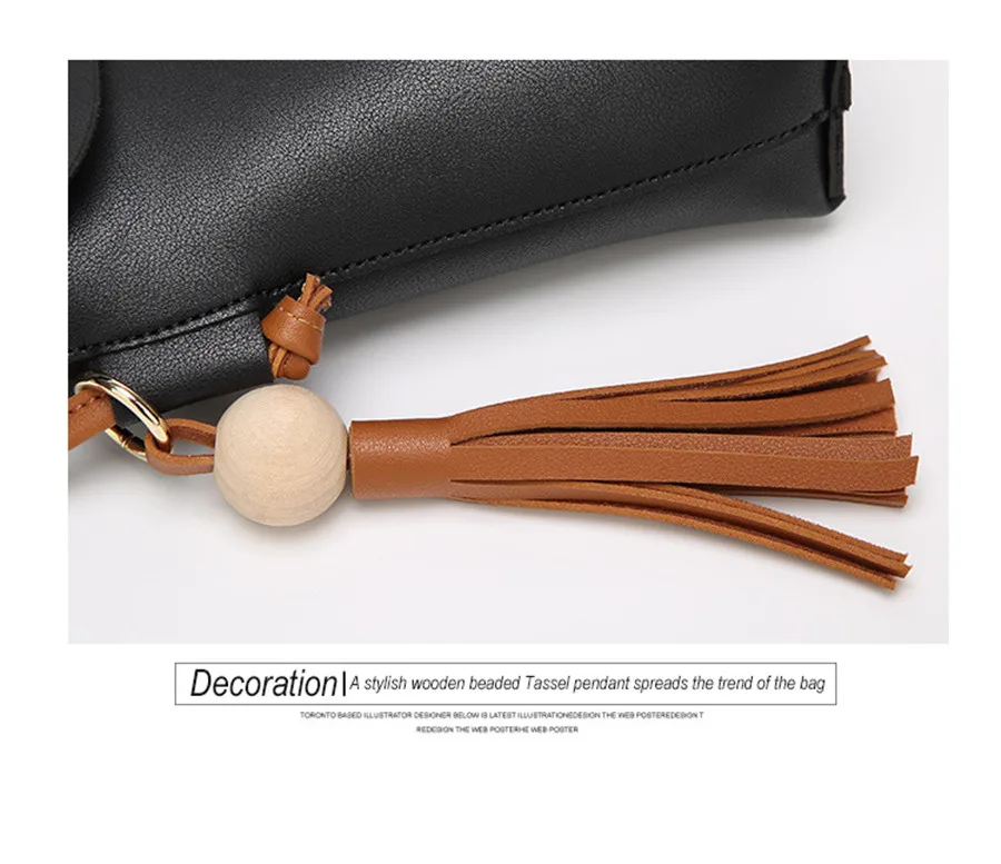 JKBW New Vintage Shoulder Bags PU Leather Tassel Women Messenger Bags Casual Lady Crossbody Bag Small Flap Shopping Handbag (25)