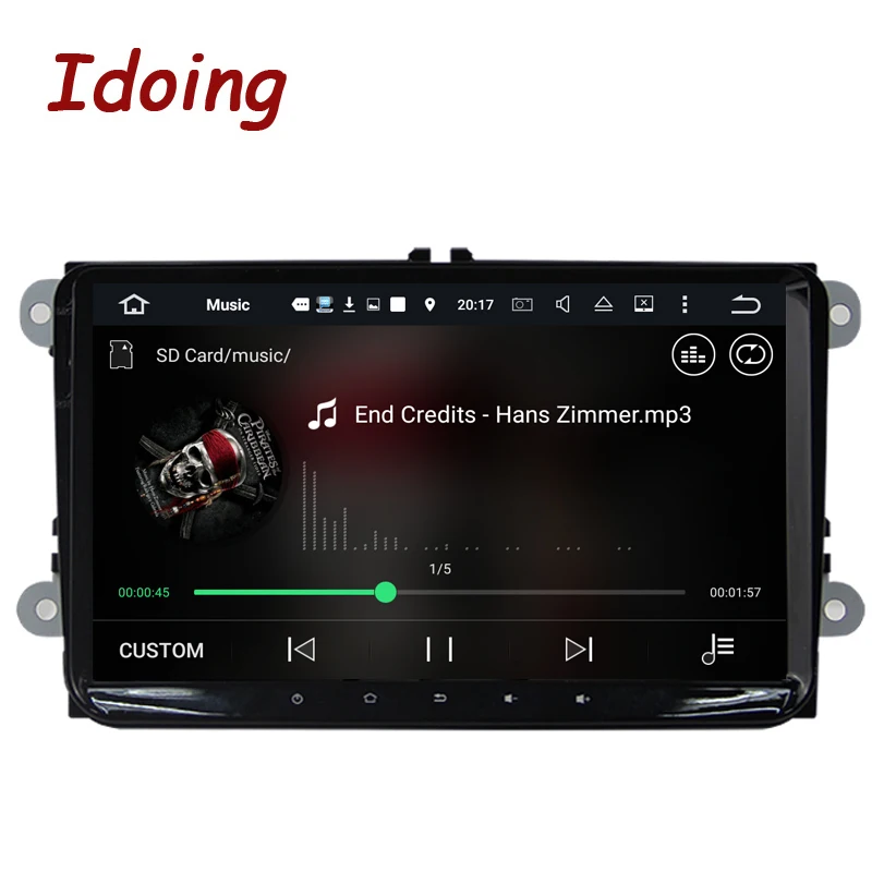 

Idoing Android7.0 2G+16G 4Core 2Din Steering-Wheel For VW/Skoda/Seat Car Multimedia GPS Player Fast Boot TV 1080P HDP GPS+GLONAS