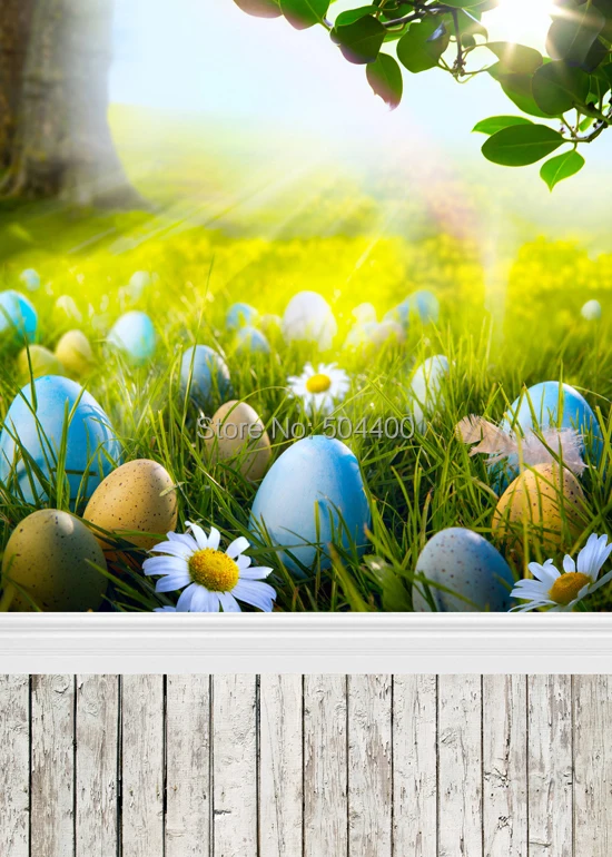 5X10ft Customize photography backdrop newborn easter wood computer print background for photo studio D 1195
