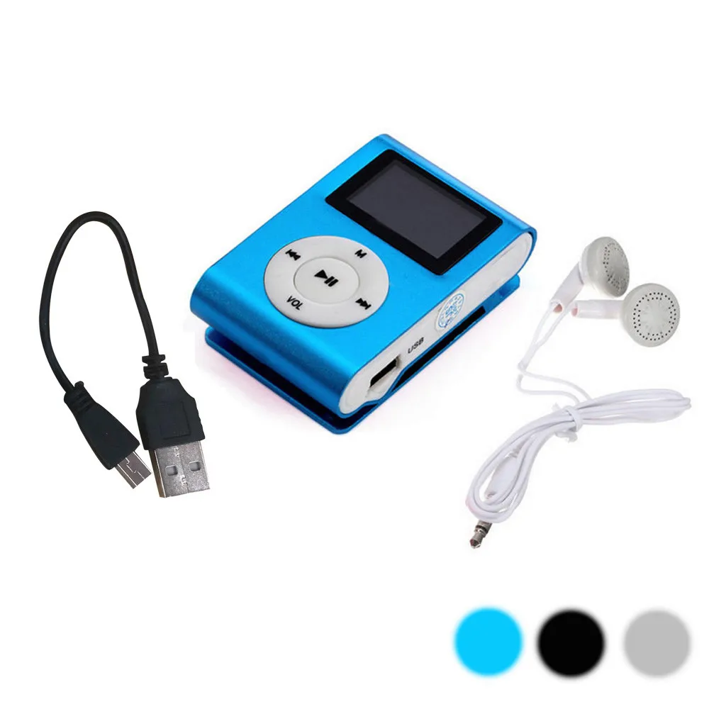 Mp3 плеер мини USB Клип MP3 LCD Мини ЖК экран Поддержка 32 ГБ Micro SD TF карта 8 14