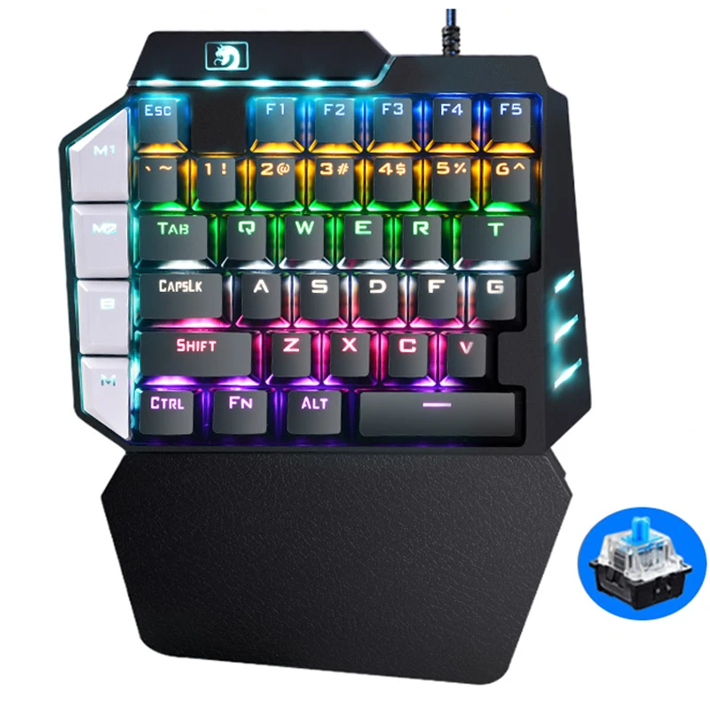 

Technology Cool Gaming Keyboard One-hand Operation Mobile Games External Connection Mechanical Keyboard for Gamer Game