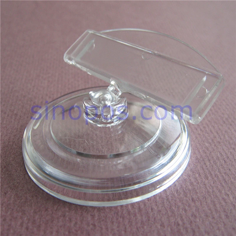 Card Holder Stand Clear Plastic 5x4cm, shop store cafe desktop shelf counter POP clips price tag display racks advertising sign