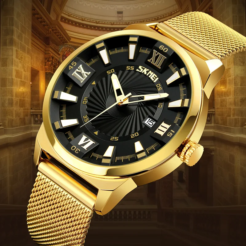 

Men Gold Watches Top Brand Luxury Sports Watch Men Waterproof Stainless Steel Quartz Army Military Watch Man relogio masculino