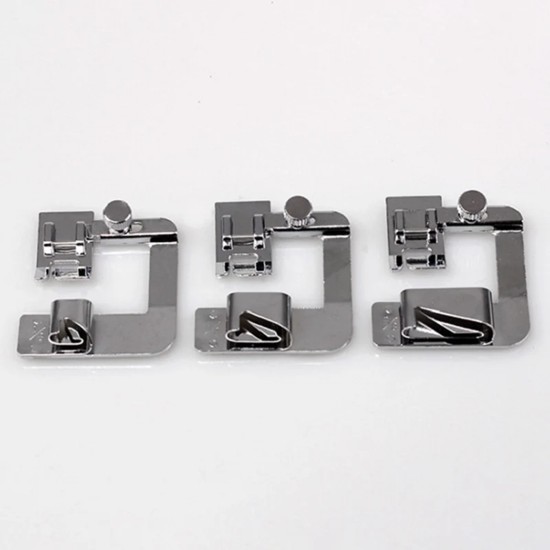 

1 Pc Sew Accessories Rolled Hem Press Foot Hemmer Foot 6 Sizes Patchwork For Women Sewing Machine Household Crochet Acessorios