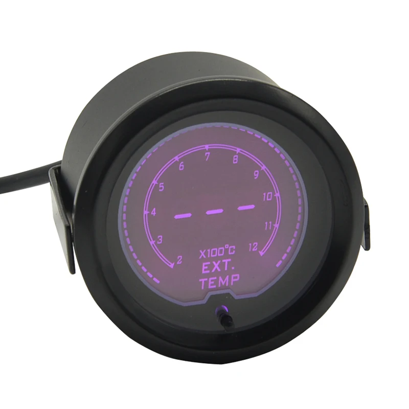 Dragon gauge 52 мм(2 дюйма) автомобильный Ext Temp Gauge lcd 7 цветов подсветка цифровой датчик температуры выхлопных газов EGT с датчиком