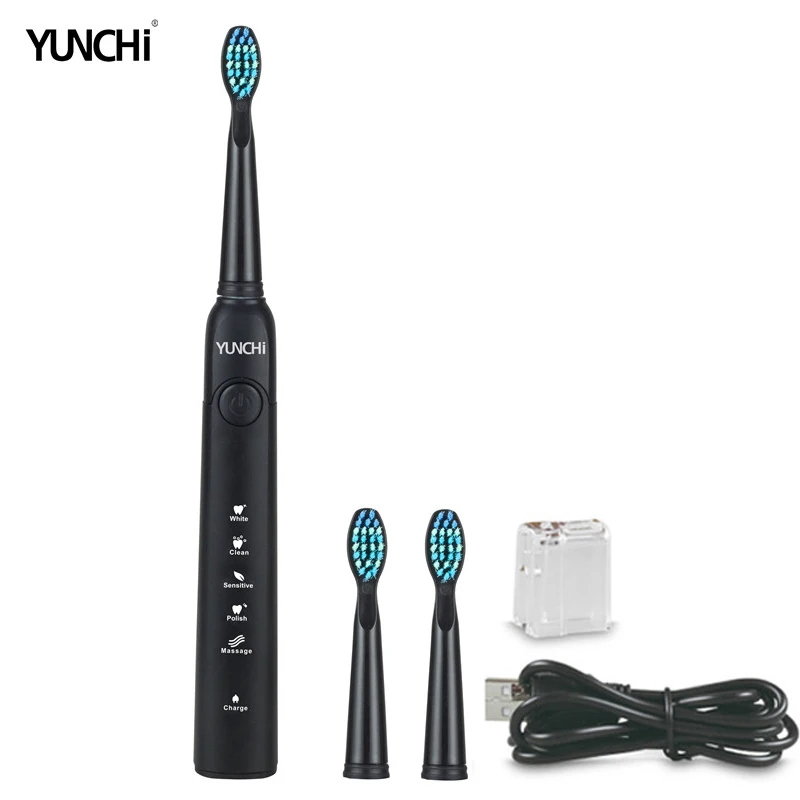 Ultrasonic Electric Toothbrush Sonic Wave Clean USB Rechargeable Toothbrushes With Replacement Brush Heads Seago 507 yunchi Y1 Ultrasonic Electric Toothbrush Sonic Wave Clean USB Rechargeable Toothbrushes With Replacement Brush Heads Seago 507 yunchi Y1