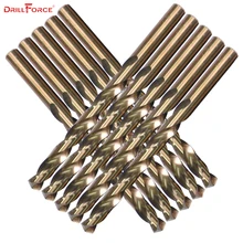 Drillforce Tools M35 набор сверл с кобальтом, HSS-CO набор сверл 1,0-10 мм, для бурения на закаленной стали, чугуне и нержавеющей стали