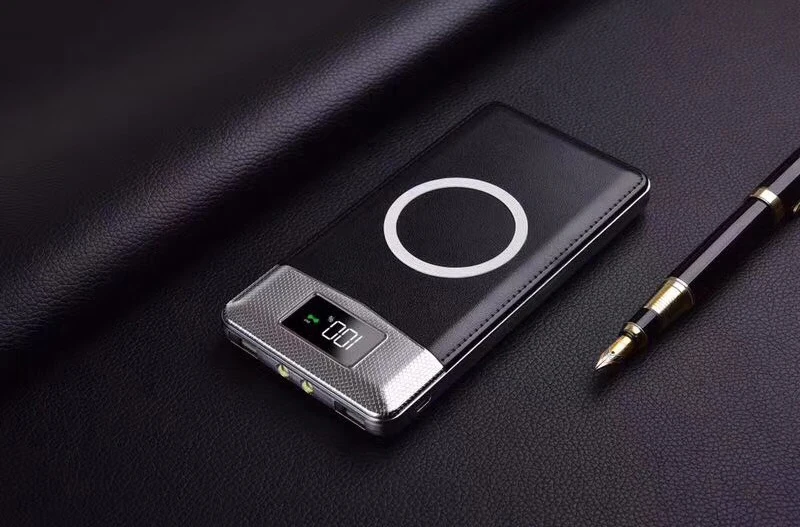 Wireless Charger Powerbank Portable 30000mah Power Bank External Battery Bank Built-in QI Wireless Charger For iPhone Samsung Wireless Charger Powerbank Portable 30000mah Power Bank External Battery Bank Built-in QI Wireless Charger For iPhone Samsung