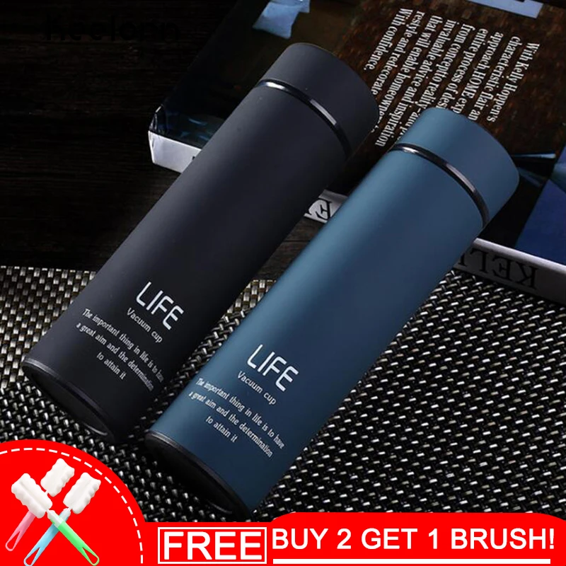 buy Keelorn 500ml Thermos tea mug Thermo mug Thermos Coffee cup Stainless steel thermal bottle Termos Thermocup Vacuum flask Cup