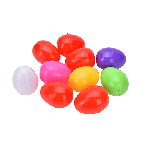 New 5PCS Hunt Holiday Easter Halloween Plastic Eggs Toy Bright DIY