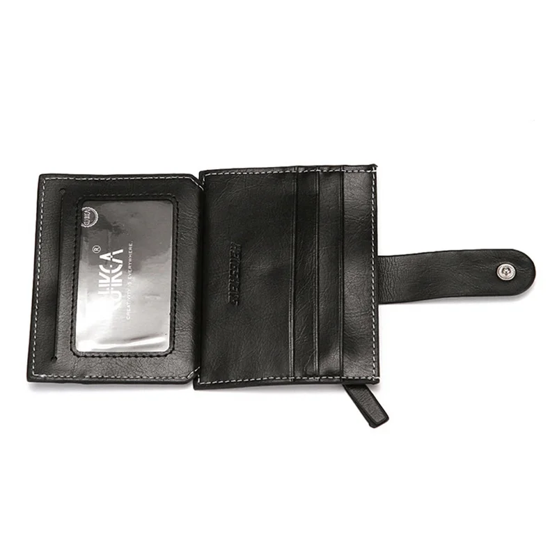 Мягкий кошелек из искусственной кожи Мини кредитные карты Пряжка для бумажника кошельки клатч держатель карты сумка унисекс Простой ID Чехол сумка для карт