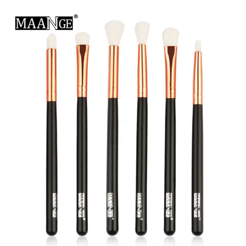 

MAANGE Professional 6pcs Eye Makeup Brushes Set Eye shadow Blending Make Up Brushes Soft Synthetic Hair for Beauty Makeup