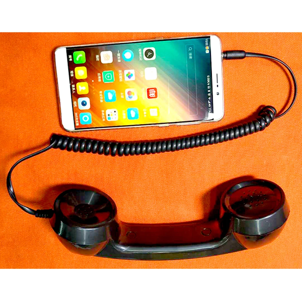 3.5mm Classic Receiver Creative Headphones with Microphone Mini Phone Handset Headphone for iPhone 4 Colors