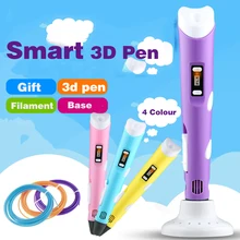 LED/ЖК-Экран 3D Печать Ручка + Нити + Адаптер Творческий Подарок Игрушки Для Детей Дизайн Рисунок 1.75 мм ABS/PLA DIY