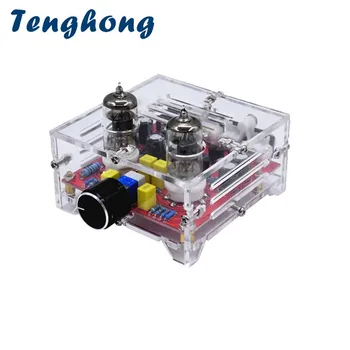 

Tenghong 6J1 Tube Amplifier Preamp Board Fever Level Dual Channel Class A Tone Hifi Preamplifier Boards With Cryst Finish Board