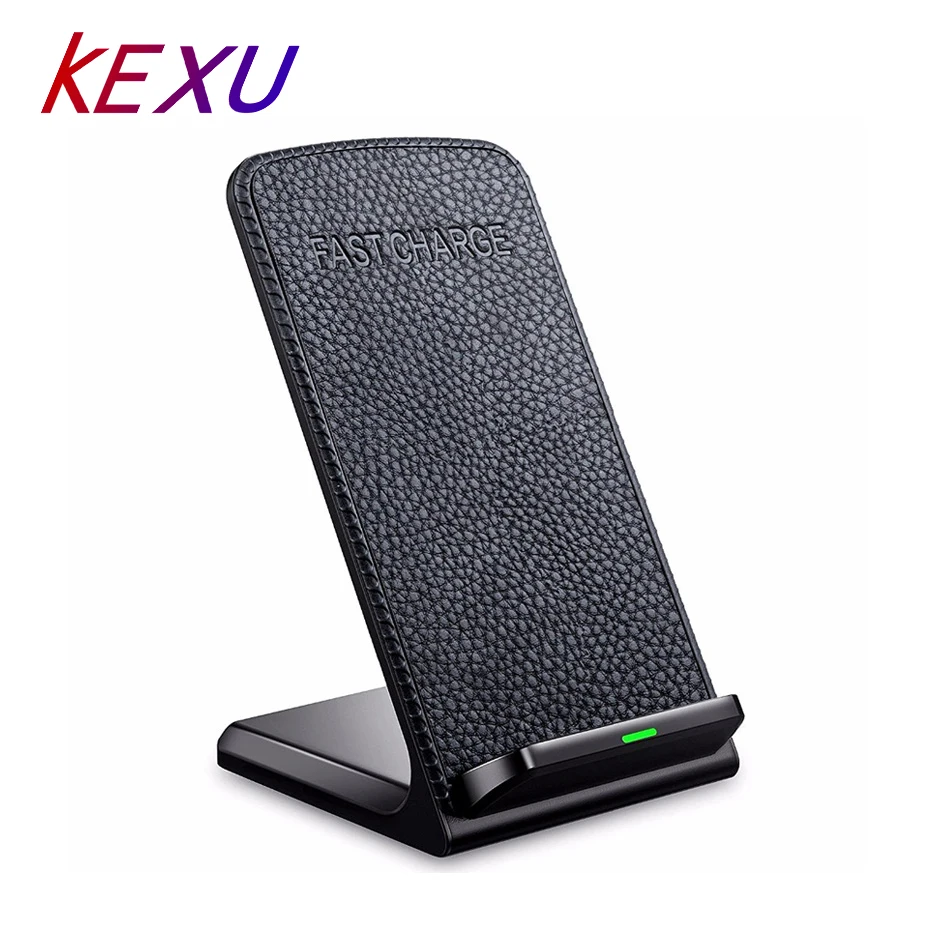 

KEXU Qi Fast Wireless Charger Wireless Charger pad for iPhone 8 iPhone X Samsung Galaxy S8 Plus S7 Note 8 Fast Wireless Charging