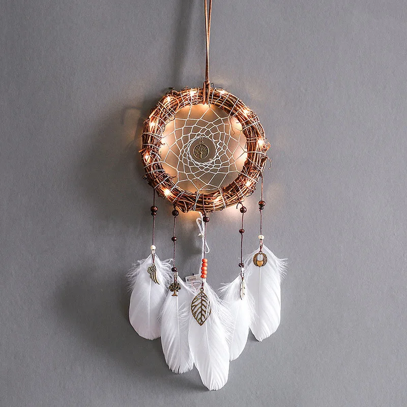 

DIY Tree Vine Wind chimes Dream Catcher Material Pack Light Student Handwork Accessories Birthday Tanabata Valentine's Day Gift