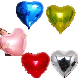 75 см в форме сердца алюминиевая надувная фольга гелиевые воздушные шары для счастливого дня рождения свадьбы Валентина вечерние украшения
