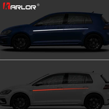 

2Pcs/lot Car Waist Both Sides Skirt Decoration Stickers Decals Vinyl Reflective For Volkswagen Golf 7 2018 Auto Car Accessories