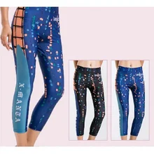 Женские укороченные Леггинсы для подводного плавания и серфинга, обтягивающие брюки для занятий йогой в тренажерном зале