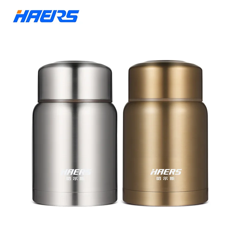 Haers 850 мл пищевой термос BPA Бесплатно Пищевой 304 из нержавеющей стали термос для еды с контейнерами