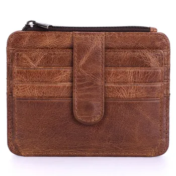 

BANLOSEN Mini Wallet Coin Card Bags Genuine Leather Purse Designer Clutch Slim Thin Money Bag Coin Pocket Gifts For Men Women