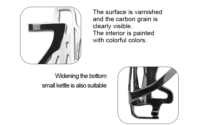 Велосипед EASYDO держатель для бутылки с водой, велосипедный флягодержатель, чистый 3K карбоновое волокно, 24 г, фиксированная шестерня, клетка для чайника, Аксессуары для велосипеда