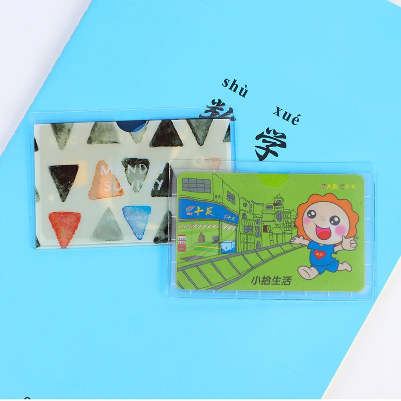 

UHOO The new PVC transparent card bus card bank card card protection certificates Stationery for office supplies students