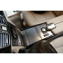 Для Mercedes Benz 2010-2015 E класса W212 автомобильный стайлинговый центр консоли внутренняя отделка крышка Нержавеющая сталь автомобильный аксессуар наклейка