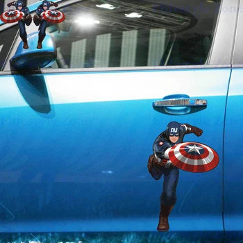 

20 x New Funny Car Dody Stickers The Agents of Shield American Captain Reflective Decals For Ford Honda VW Kia Peugeot Skoda