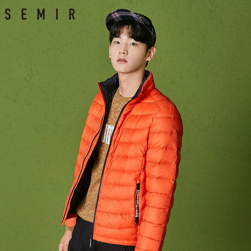 SEMIR пуховая куртка для мужчин Съемная зимние куртки с капюшоном мужчина утка