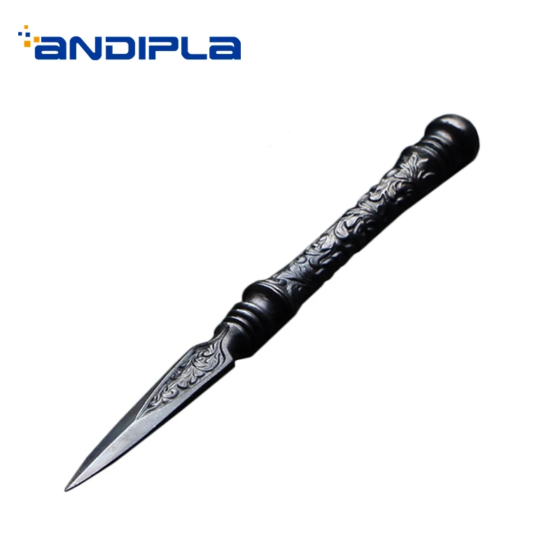 

Chinese Style Cast Iron Vintage Tea Knife Embossed Pattern Puer Cha Needle Tools Home Kung Fu Tea Set Accessories Cutten Pu Er