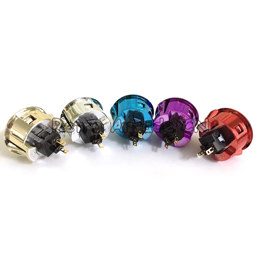 US $124.99 100pcslot Copy SANWA OBSF30 GoldSilverObsidian Button For USB MAME Controller Arcade Joystick Jamma Games Console machine