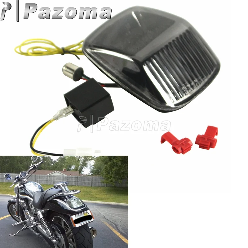  Motorbikes 12V Smoke LED Taillight Rear Tail Brake Stop Light Turn Signal for Harley Deuce All Year - 32921014423