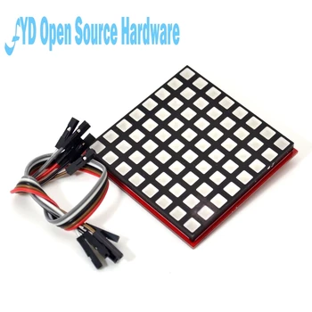 

LED Full Color Dot Matrix RGB LED Display Screen Board 8*8 Dot Matrix Module for Raspberry Pi 3/2/B+ 8x8 RPI-RGB-LED-Matrix