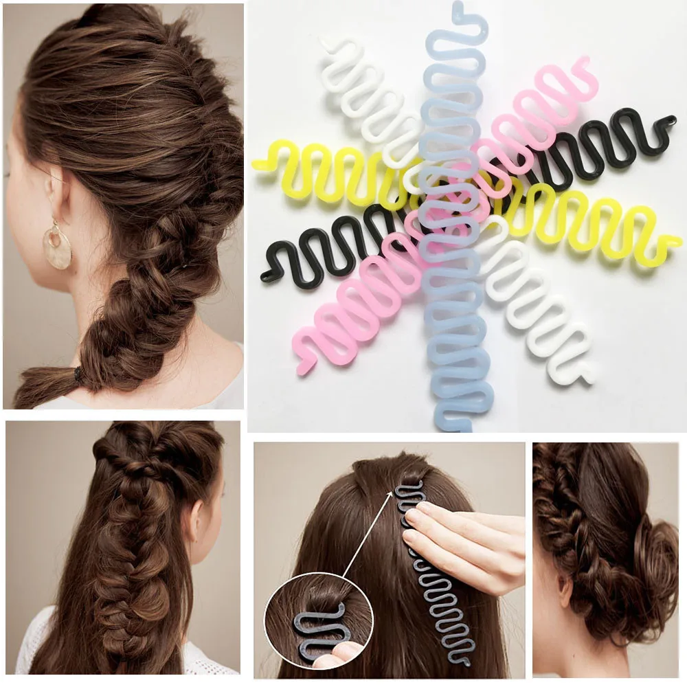 

Hair Braiding Tool Roller With Hook Magic Hair Twist Styling Bun Maker
